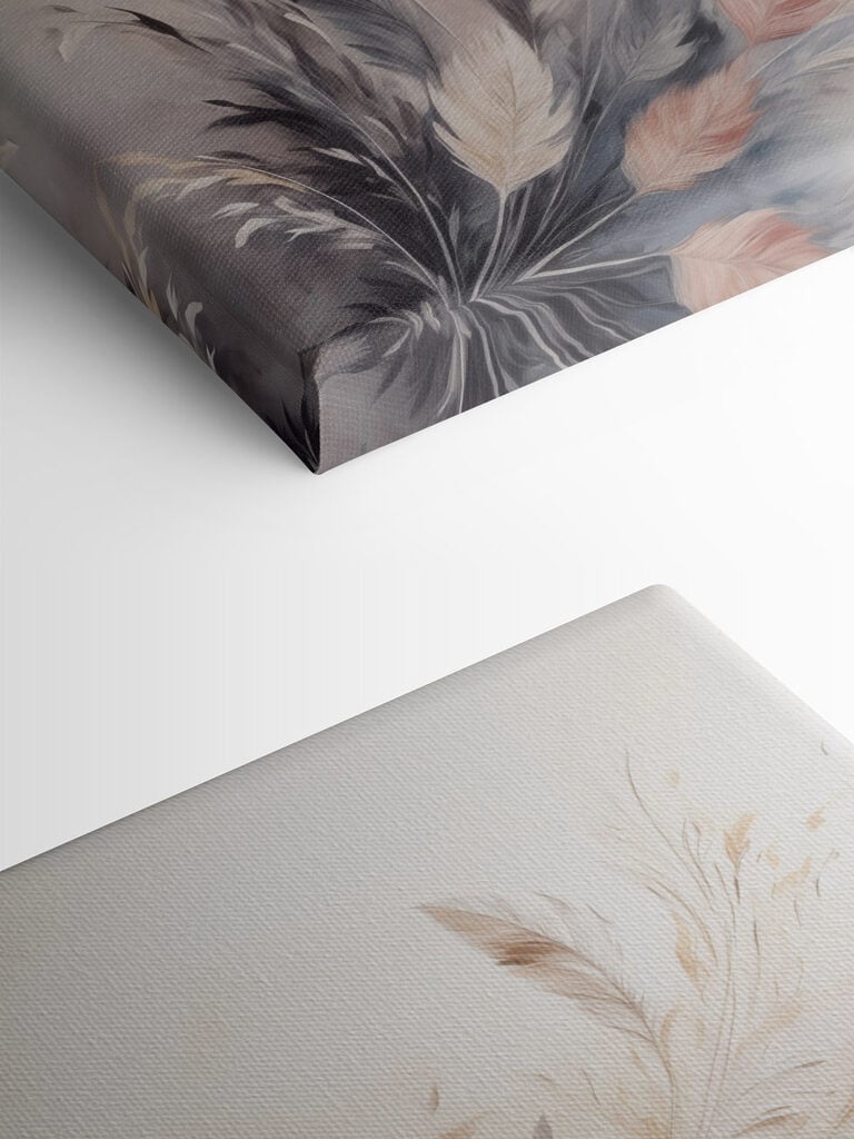 Painting of feathers