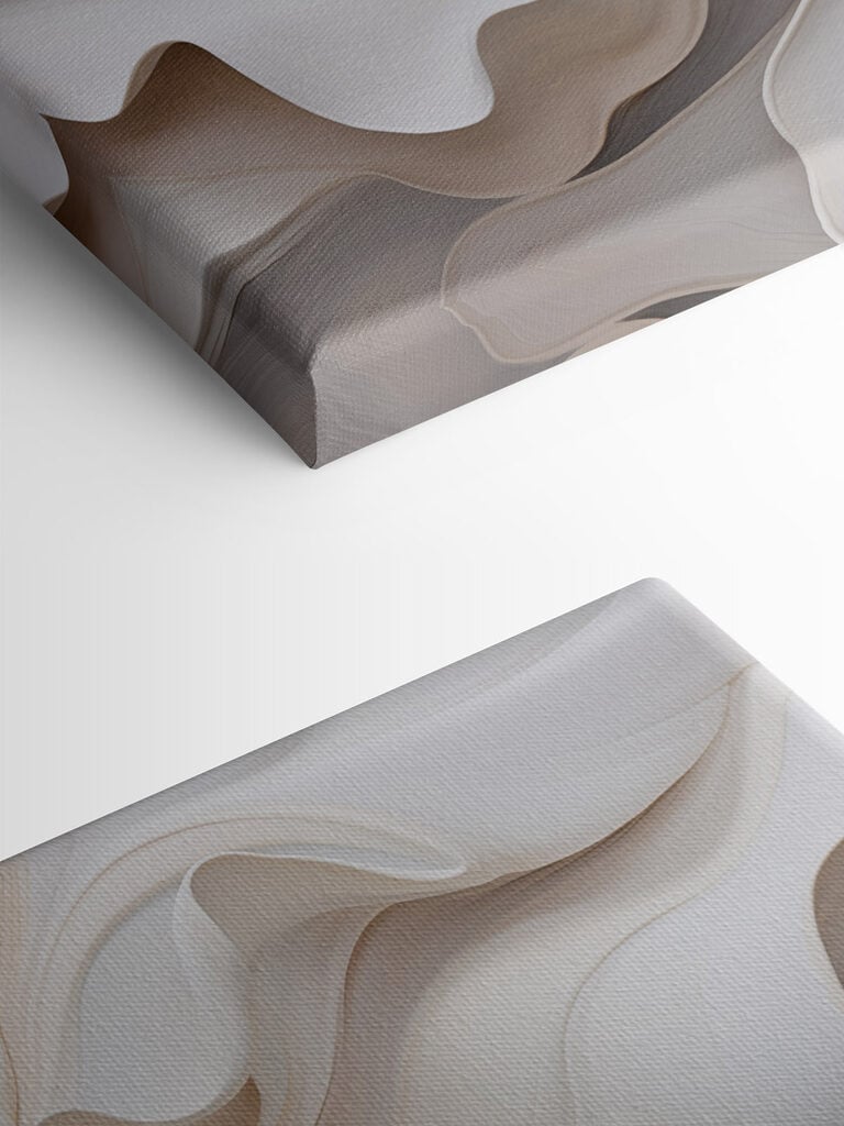 Flowing forms in soft hues