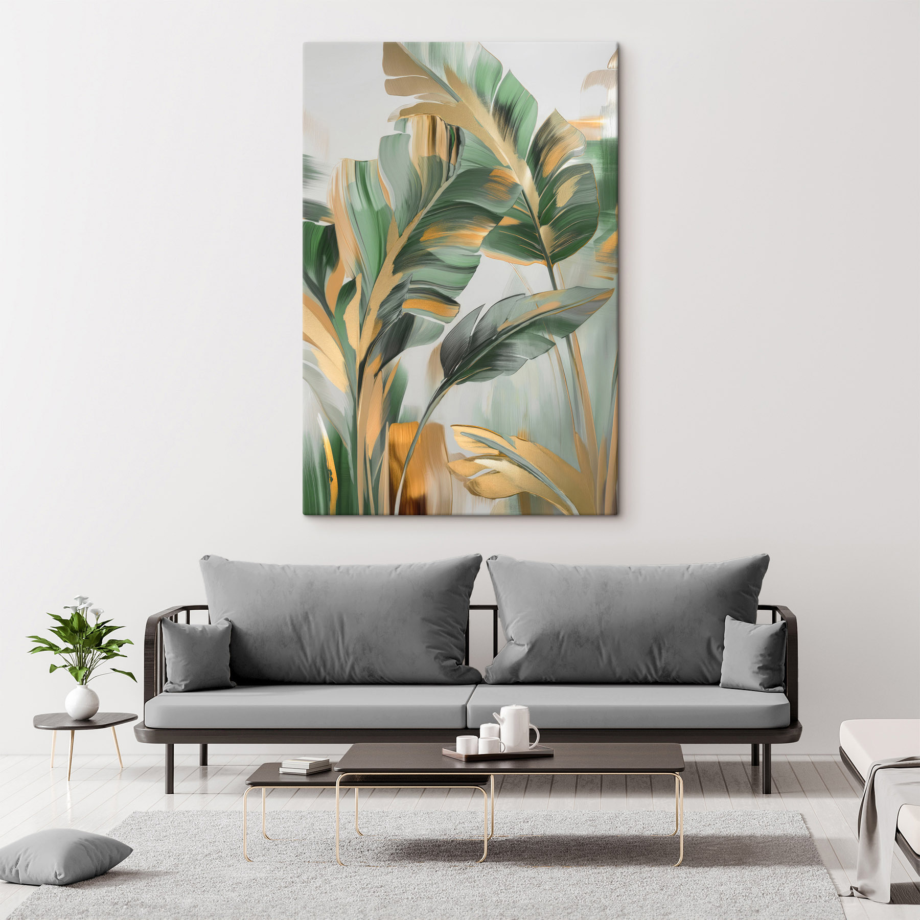 Vibrant leaves in elegant composition