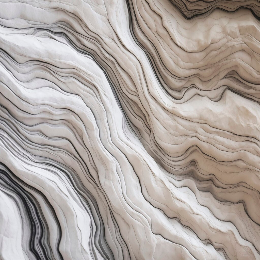 Smooth waves in neutral tones