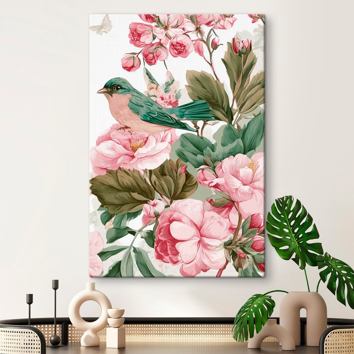 Bird on a flower