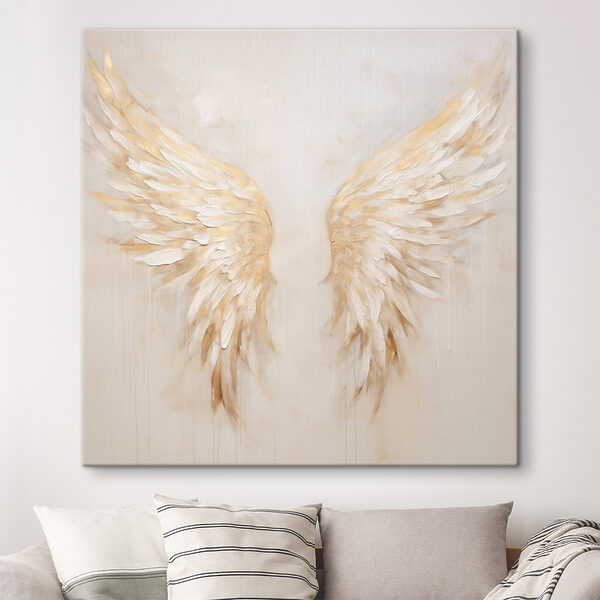 Cuadros Alas etéreas en tonos suaves