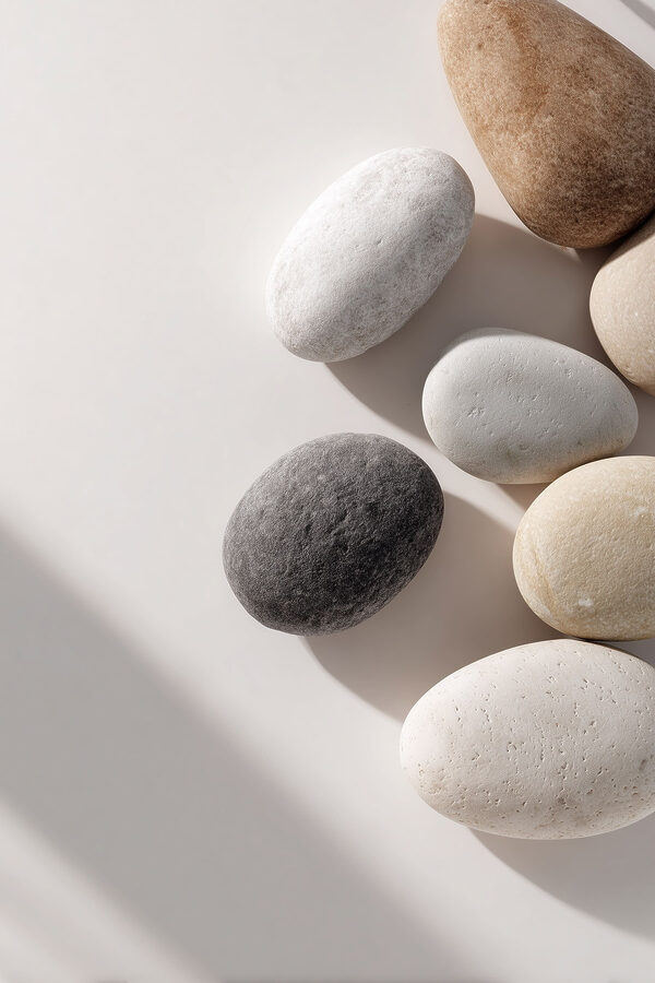 Group of oval shaped rocks