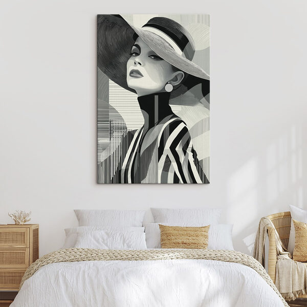 Cuadros Cuadros Mujer con sombrero (SKU: s49089)