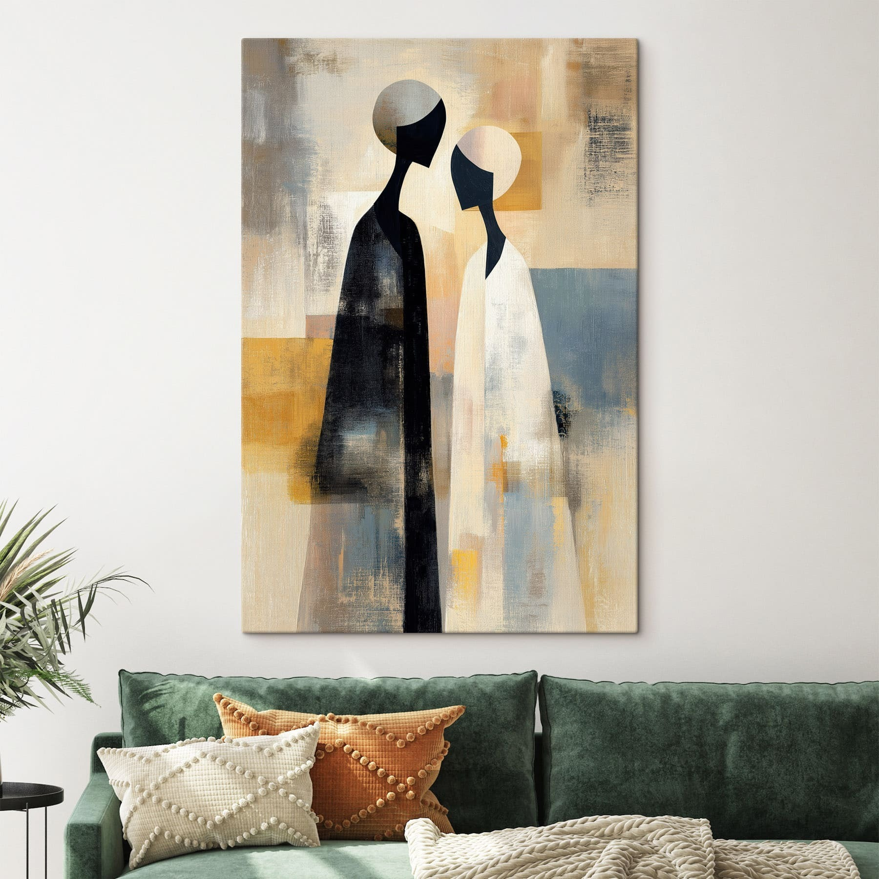 Painting of two people