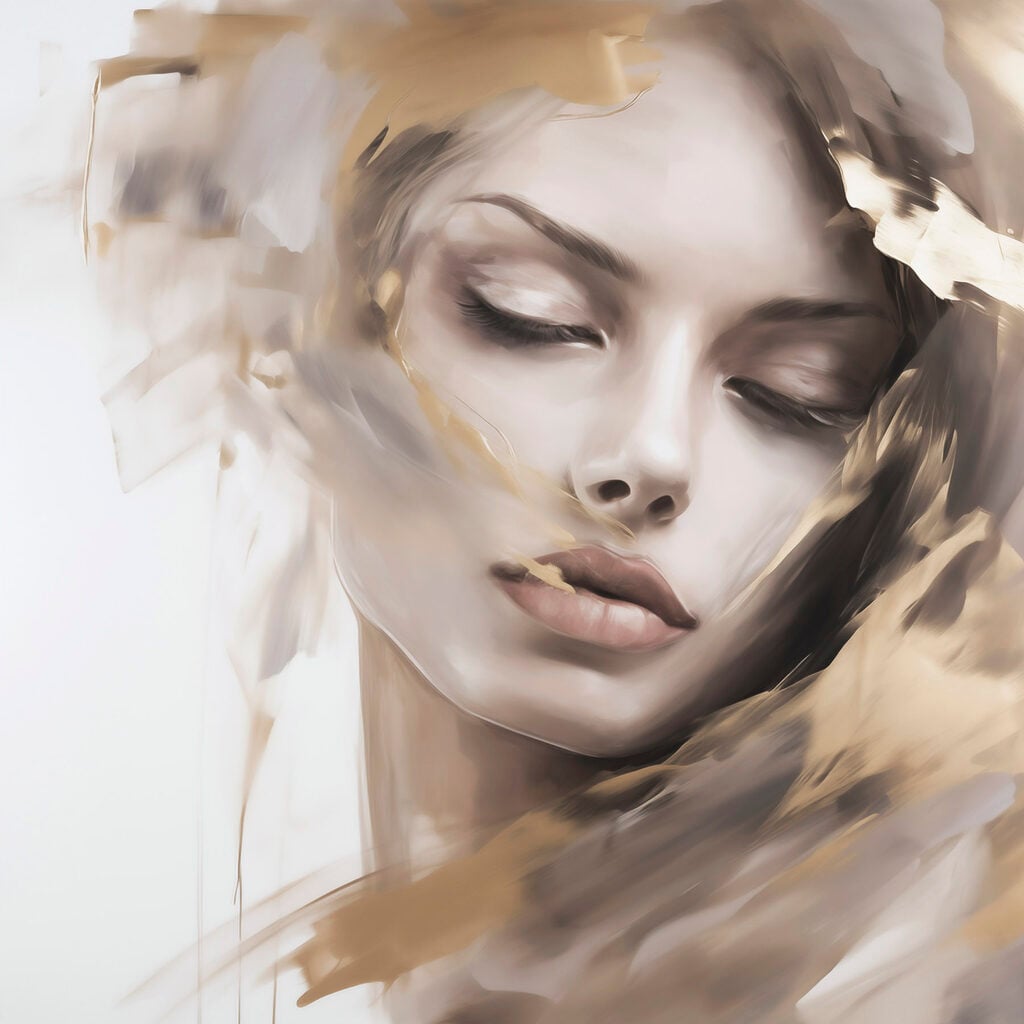 Ethereal beauty painted in soft hues