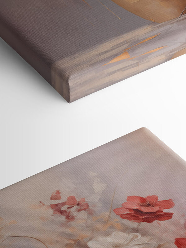 Painting of flowers in a vase