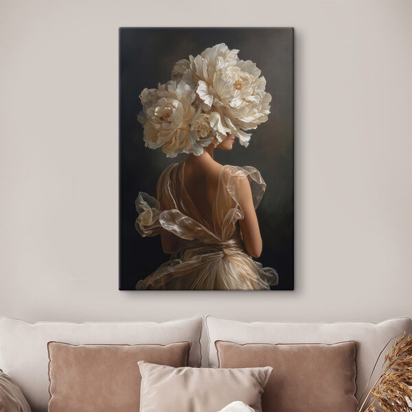 Cuadros Cuadros Mujer con flores en el pelo (SKU: s49202)