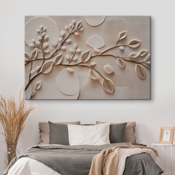 Cuadros Cuadros Decoración mural con texturas inspiradas en la naturaleza (SKU: s49214)