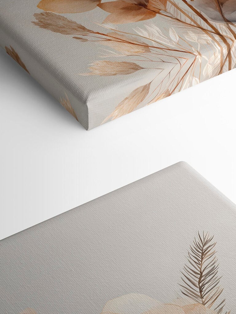 Delicate leaves and blooms merge beautifully