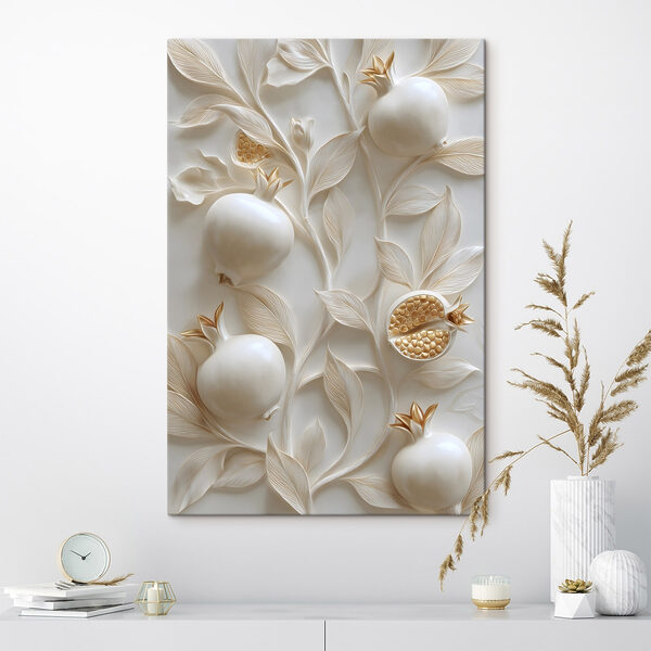 Cuadros Cuadros Decoración elegante con motivos de granada (SKU: s49238)