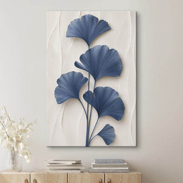Cuadros Cuadros Elegante diseño botánico en tonos azules (SKU: s49298)