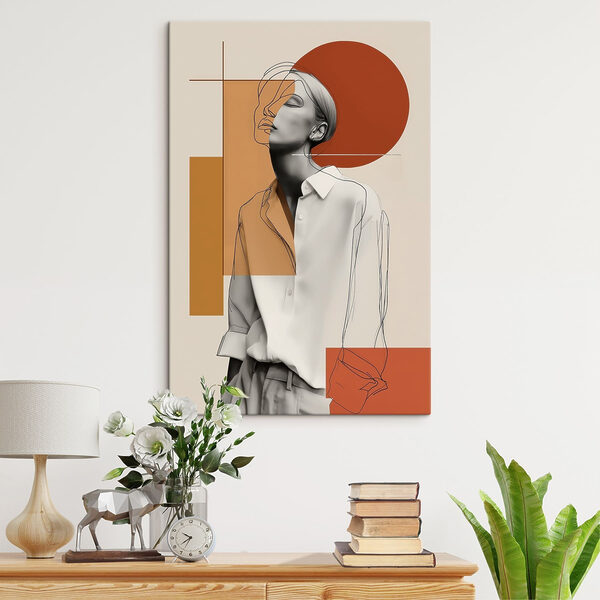 Cuadros Cuadros Mujer con camisa blanca (SKU: s49318)