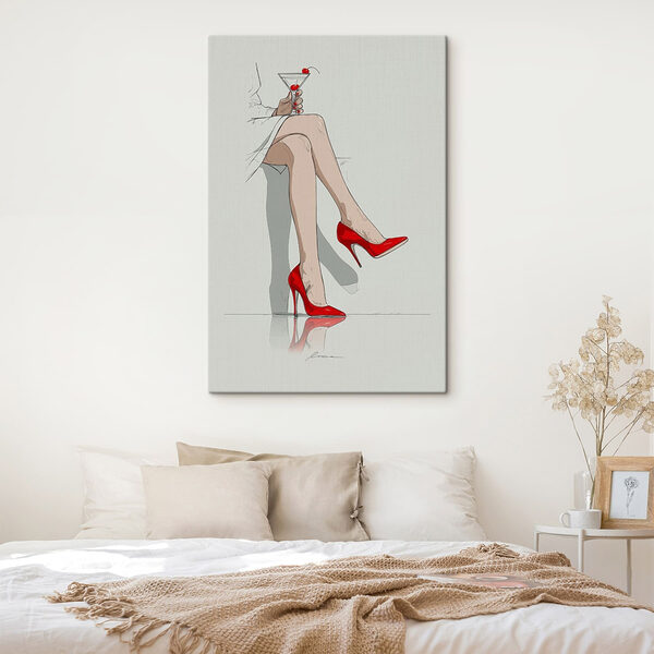 Cuadros Cuadros Las piernas de una mujer con tacones rojos (SKU: s49325)