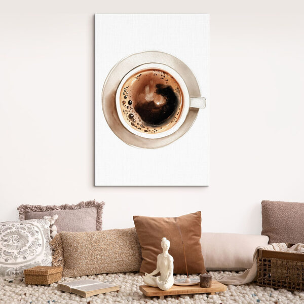 Cuadros Cuadros Una taza de café sobre un platillo (SKU: s49339)