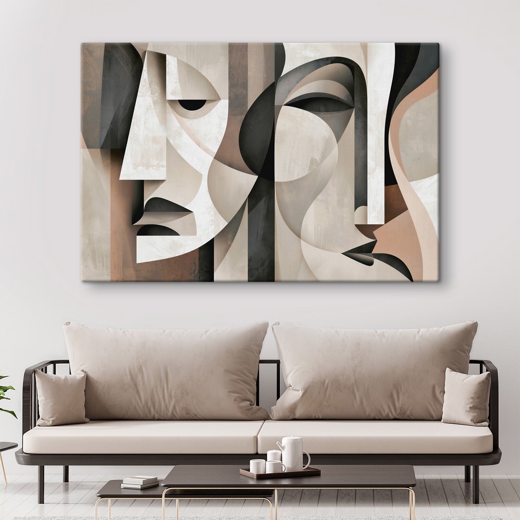 Art piece of faces