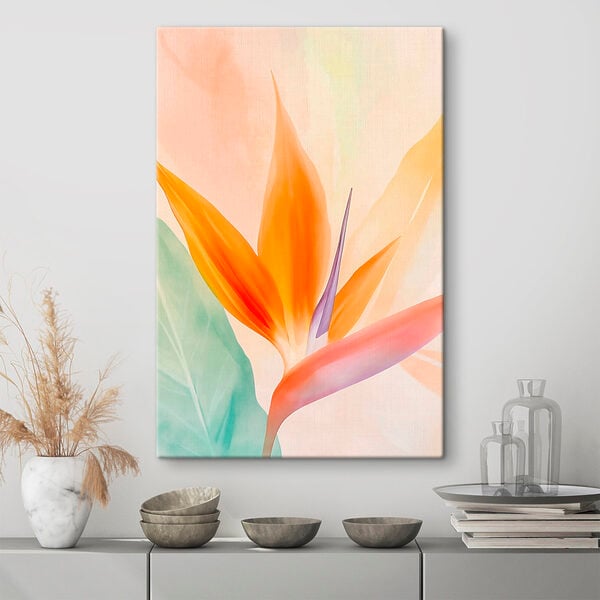 Vibrant blooms in soft pastel hues