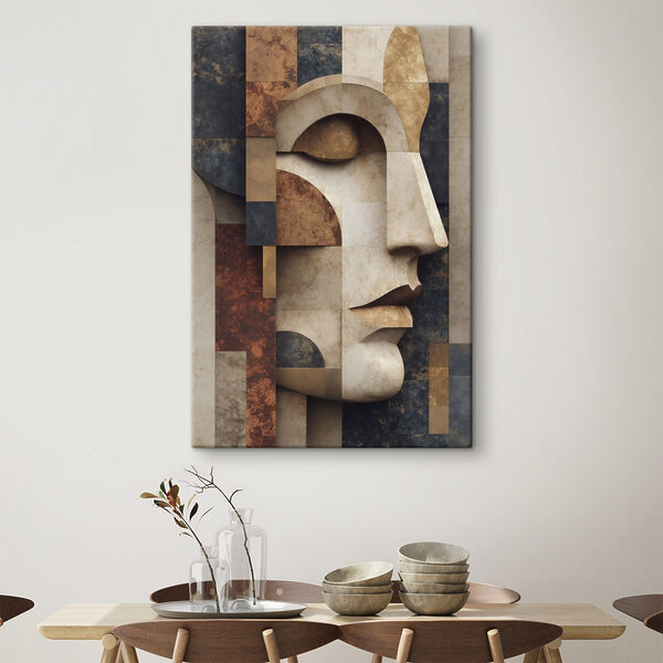 Cuadros Cuadros Rostro tallado en piedra (SKU: s49398)