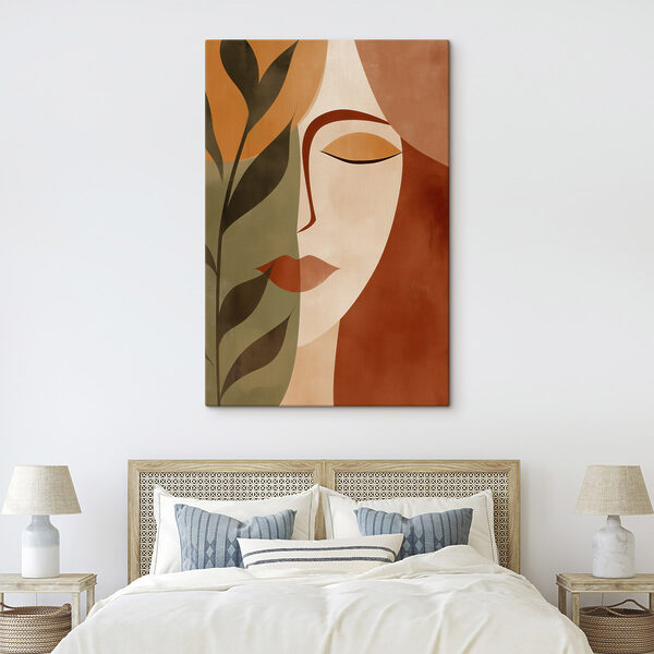 Painting of a woman's face