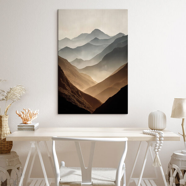 Cuadros Cuadros Cordillera envuelta en niebla (SKU: s49643)