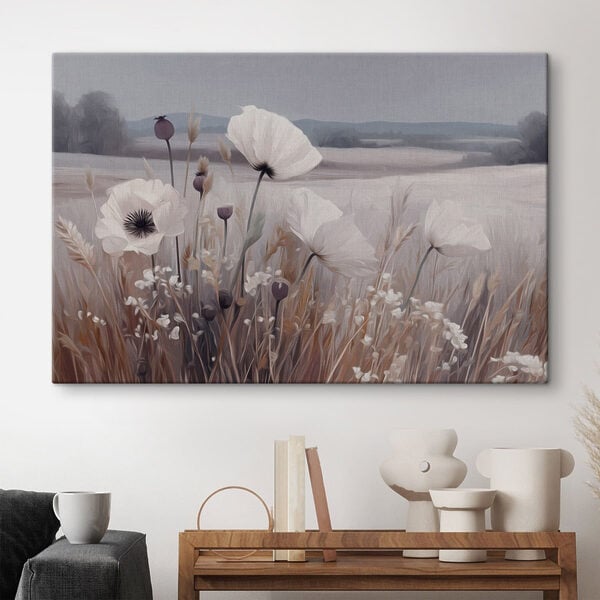 Soft blooms in a serene landscape