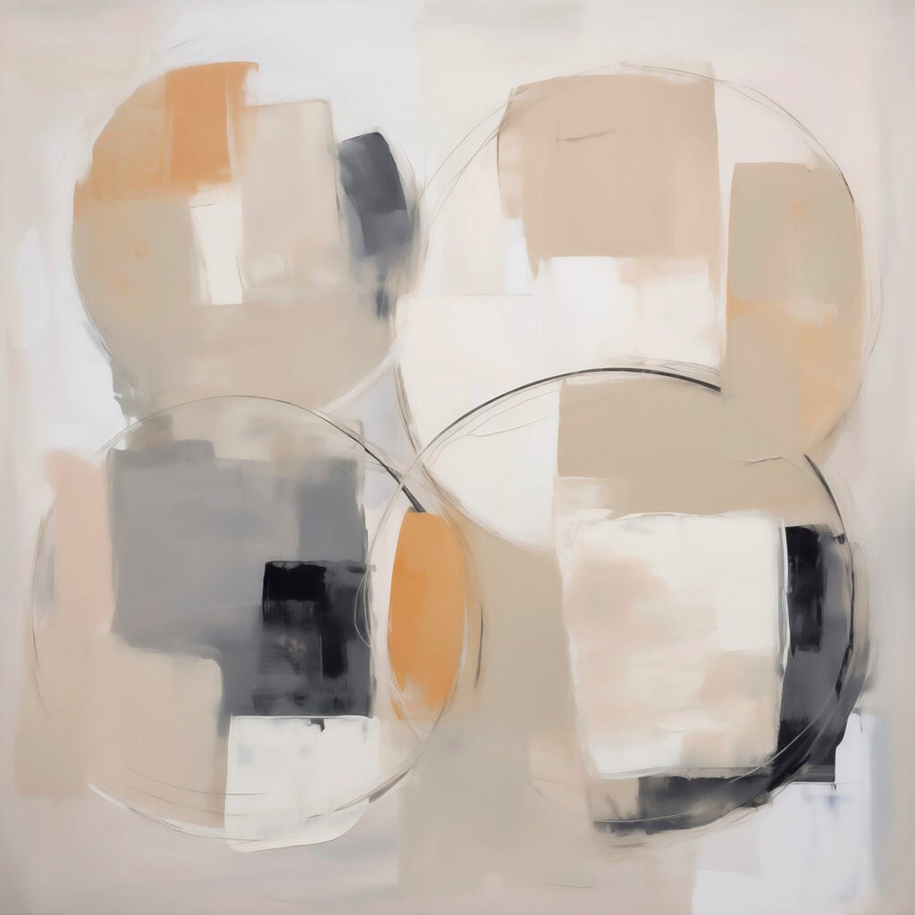 Painting of circles and circles