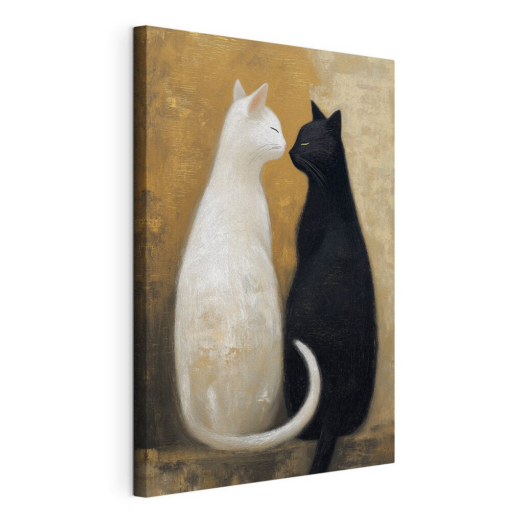 Black and white cats