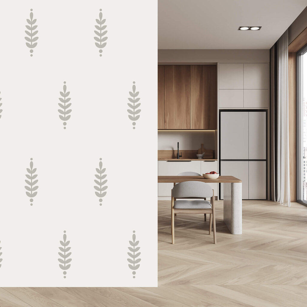 Diseño de hojas sobre fondo blanco